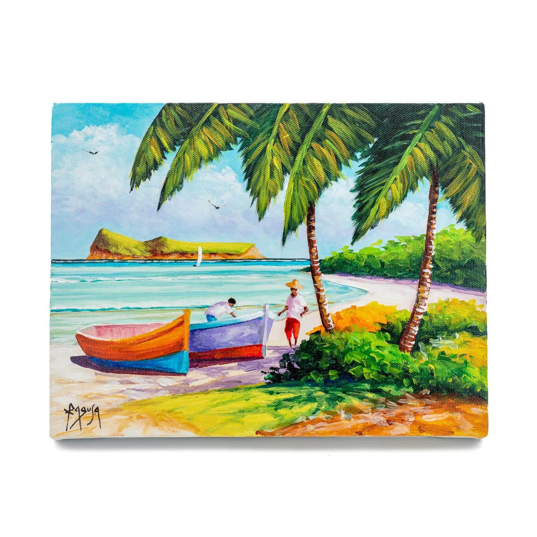 Mauritius-Authentic-HandMade-Painting-Pino Ragusa, "Coin de Mire"-DodoMarket