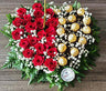 Valentine Roses Chocolats Coeur - Ensemble