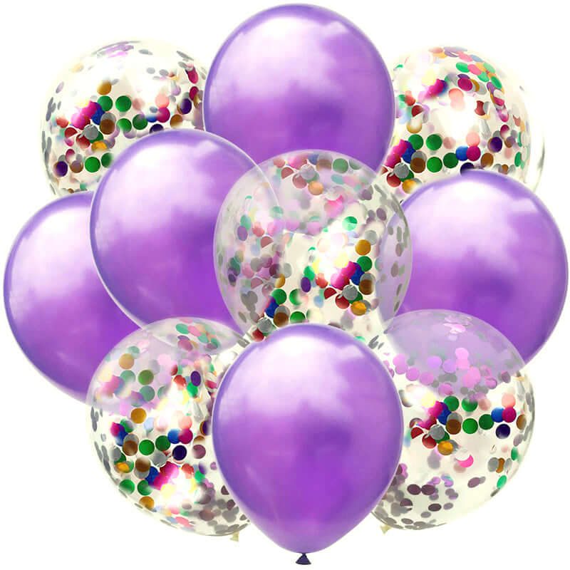 Helium Balloons Bouquet - Over the Rainbow Purple