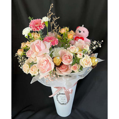 Sweetest-Love-Roses-Mixad-Flowers-Chocolates-Box-DodoMarket-Delivery-Mauritius