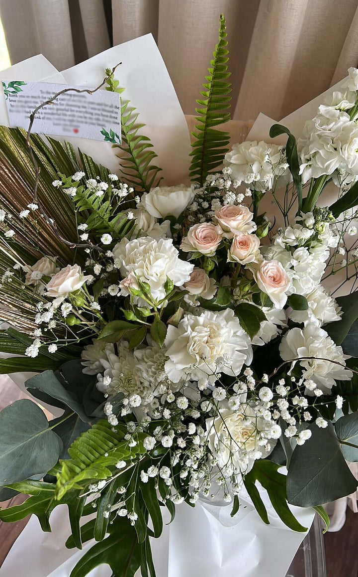 Sympathy-Funeral-Flower-Bouquet-Moonlight-XL-wrap-DodoMarket-Mauritius