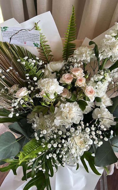 Sympathy-Funeral-Flower-Bouquet-Moonlight-XL-wrap-DodoMarket-Mauritius