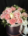 Boîte à Fleurs Mixte Roses & Oeillets - Tender Touch