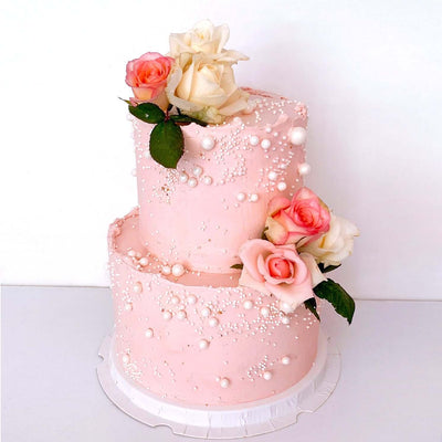 Two-Tier-Cake-Wedding-Mother-of-Pearl-DodoMarket-delivery-Mauritius