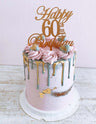 Vanilla Birthday Cake with Macarons