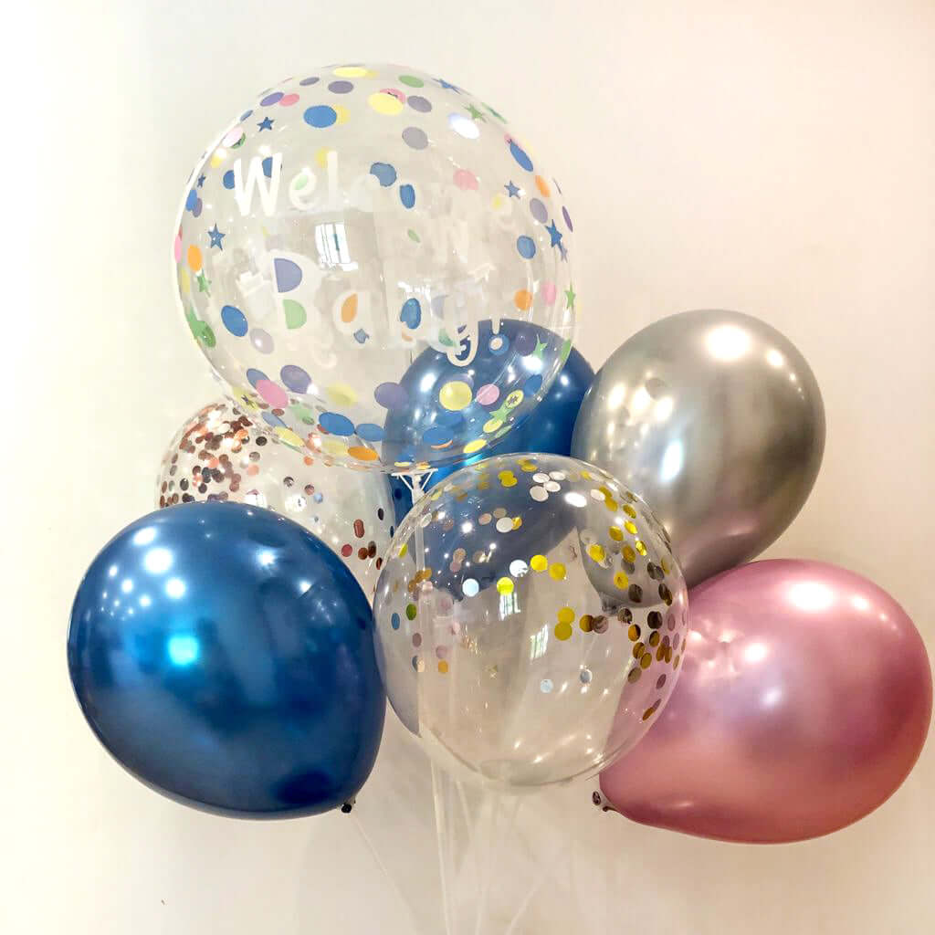 Air-Inflated Balloons Bouquet - Welcome Baby!